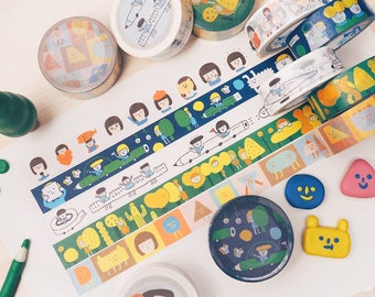 Yohand Washi Tape - Full Set of 5 - Version 4