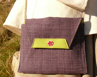 Linen and hemp shoulder bag