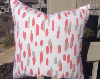 Robert Allen Pillow Cover in Rhubarb "Mill Reef" from Madcap Cottage Designs