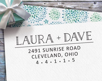 Personalized Return Address Stamp - Custom Rubber Stamp - Custom Return Address Stamp - Custom Stamp - Personalized Address Stamp - RA081