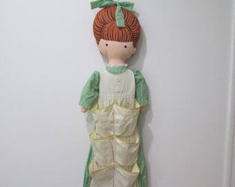 Rare 1979 Joan Walsh Anglund life size Doll shoe/storage Caddy