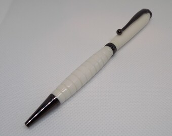 SlimLin Pen / Acrylic Body / Gun Metal Kit (Ivory White)