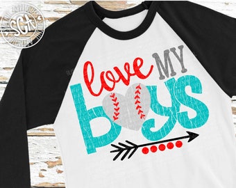 Baseball SVG, Love my Boys, svg file, baseball mom, svg file, baseball cut file, baseball, Tball mom svg, svg, mom svg, socuteappliques