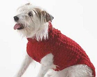 PDF Crochet Pattern for a Cute Style Dog Sweater/Jacket - Instant Download