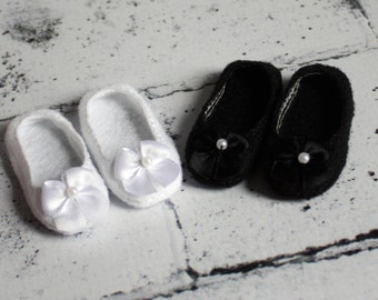 Doll Shoes to Fit Wellie Wishers.Doll Shoes to Fit Hearts for Hearts.White Doll Shoes.Black Doll Shoes.Shoes to Fit American Girl Doll.