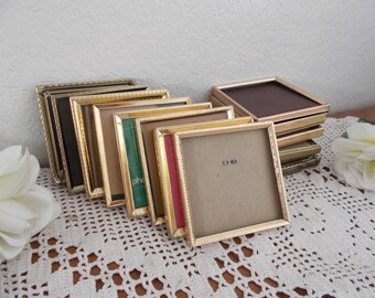 Vintage Gold Metal Picture Frame 4 x 5 Photo Decoration Midcentury Hollywood Regency Rustic Shabby Chic Wedding Decoration Home Decor Gift