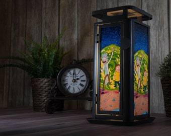 Rick and Morty Table Lamp/Lantern Pickle Rick Home Decor Bedroom Decor Desk lamp Birthday Gift Geek Girlfriend Gift science Boyfriend Gift