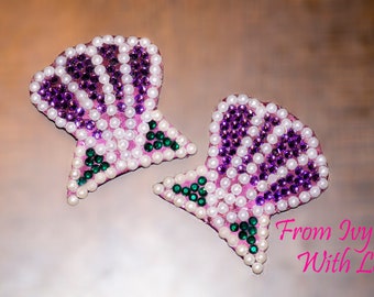 Burlesque pasties - clam shells