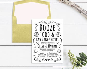 Fun Wedding Reception Invitations 6