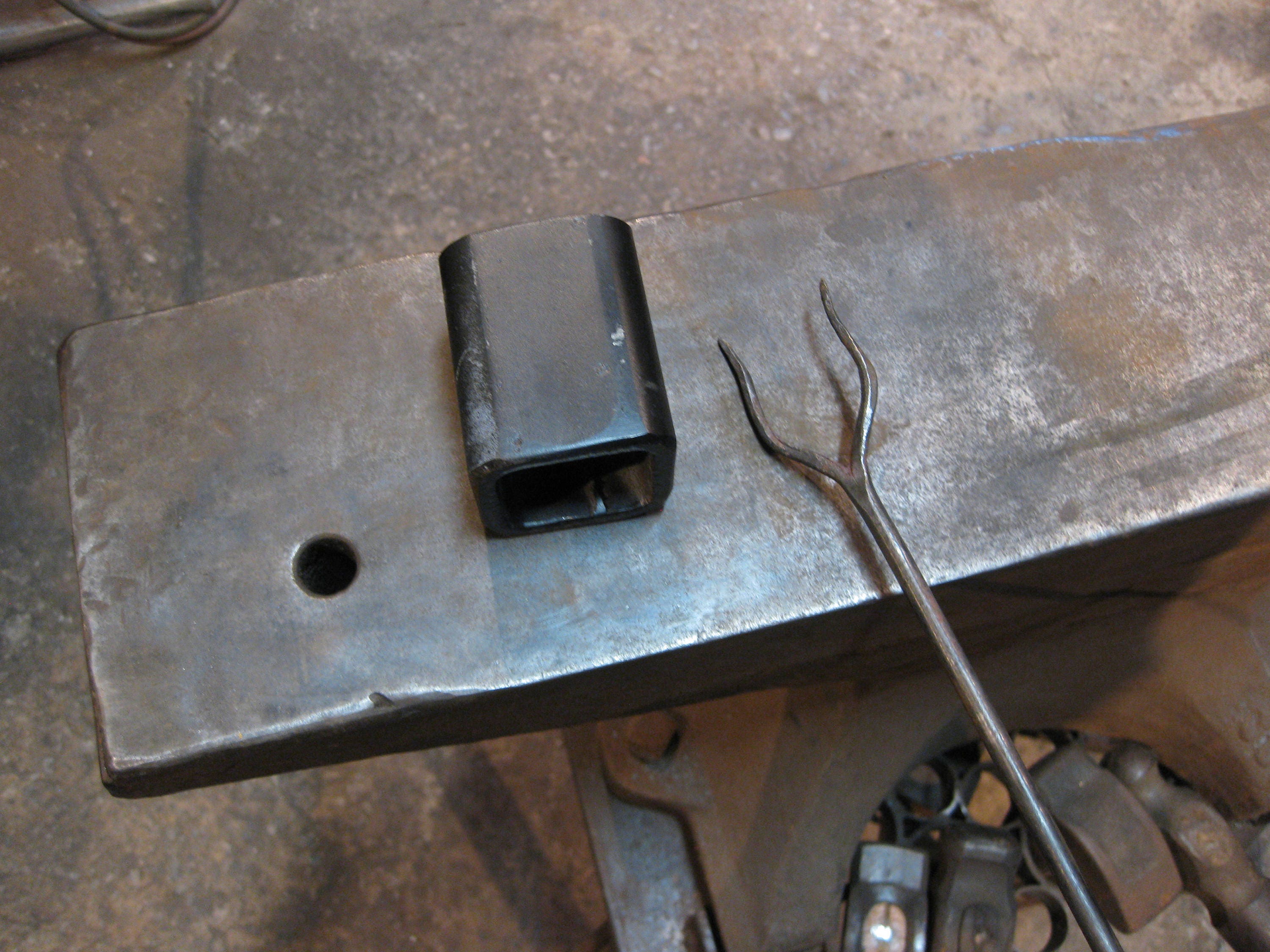 Blacksmith anvil saddle hardy tool from SelmerIronworks on Etsy Studio