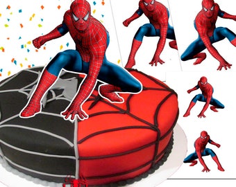 Spiderman Cake Topper/ Double Sided / Printable/ Spiderman Party / 9-7-5 inches / Instant Download