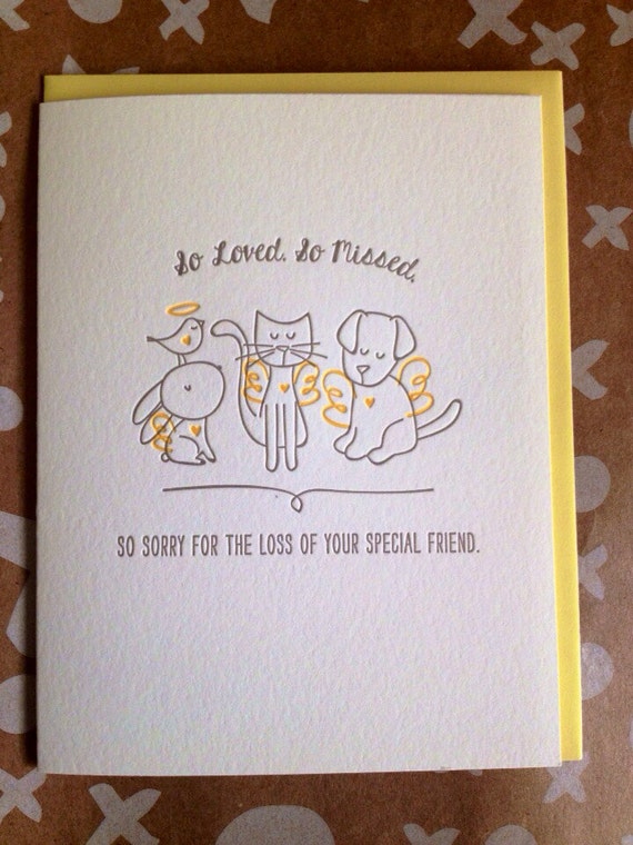 thumbnail image 2 of Close To The Bone Sympathy Card - Bereavement Condolence For Loss Of Pet Dog Cat 2 of 2