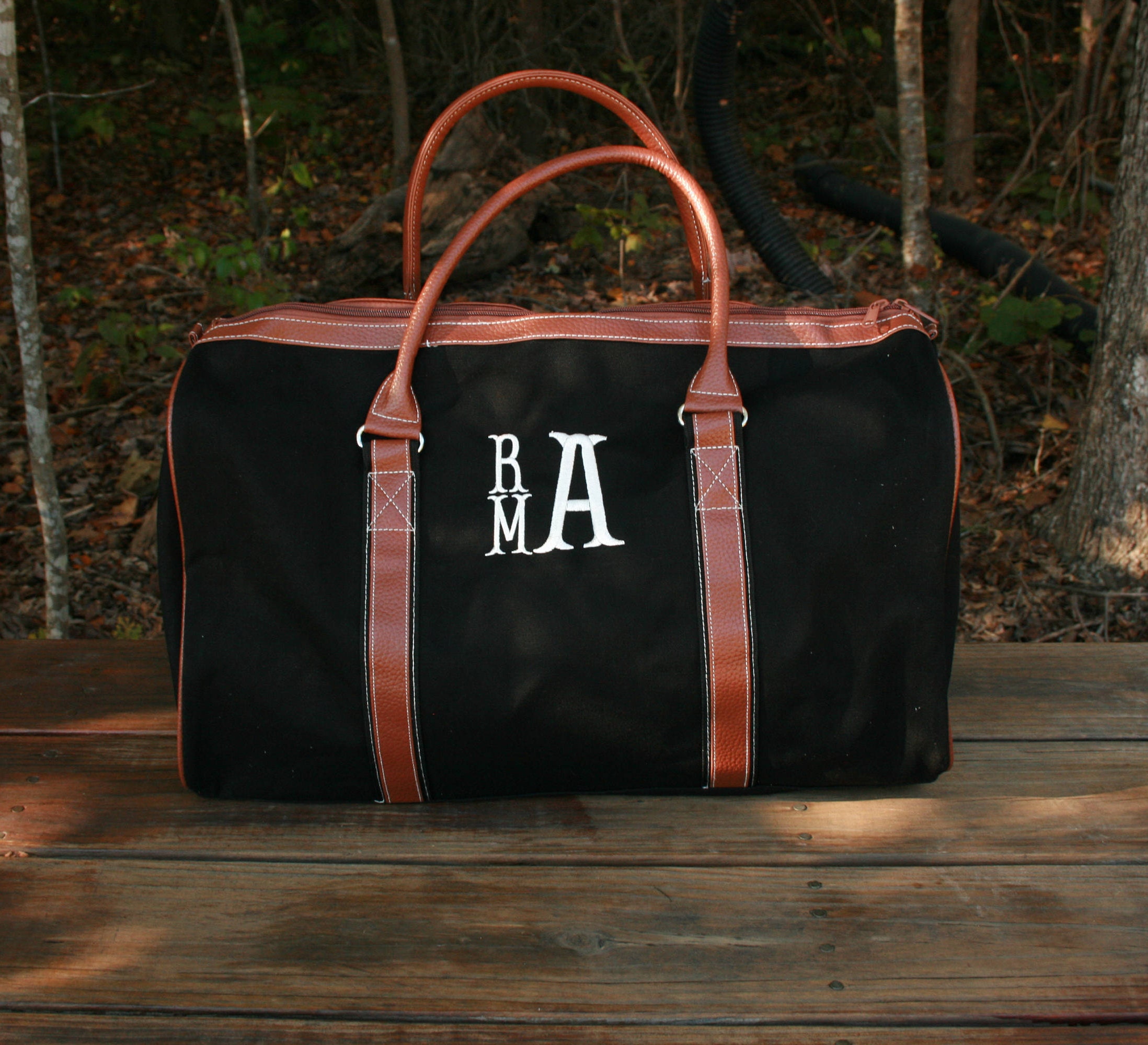 mens duffle bag monogrammed