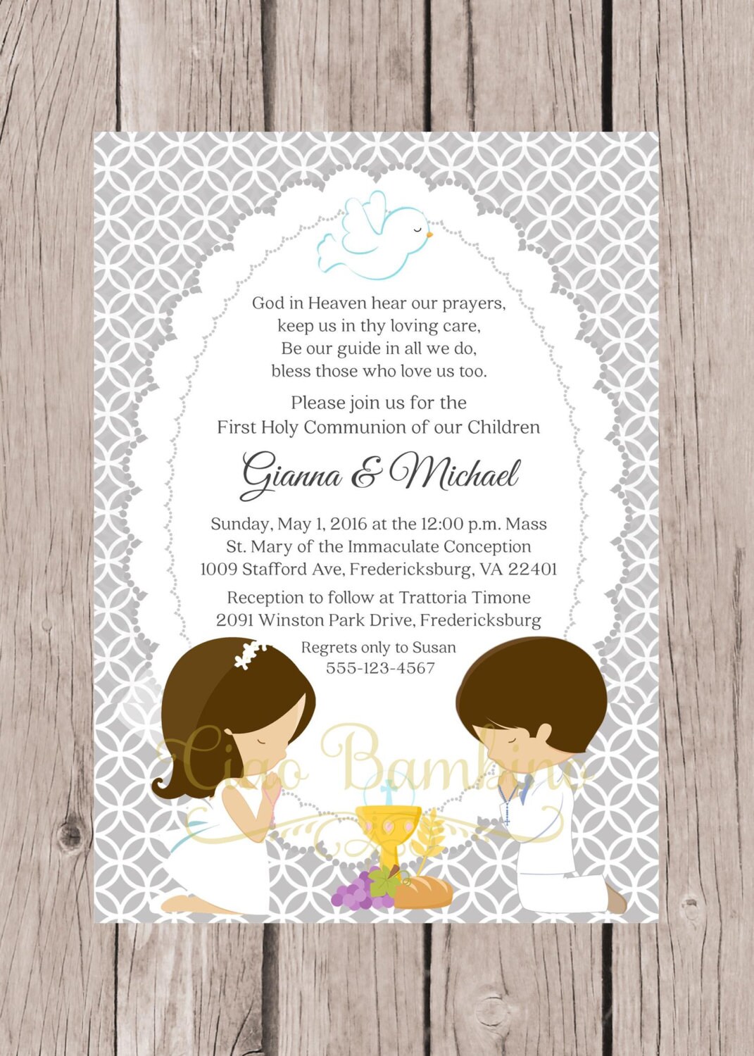 Selective image with printable first communion invitation Clean image intended for printable first communion invitation