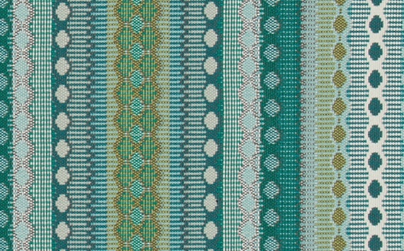 Teal Stripe Upholstery Fabric By The Yard Custom Teal Stripe 7550