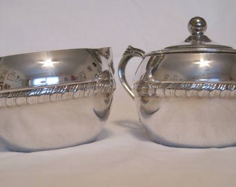 Sweet Silverplate Creamer and Sugar