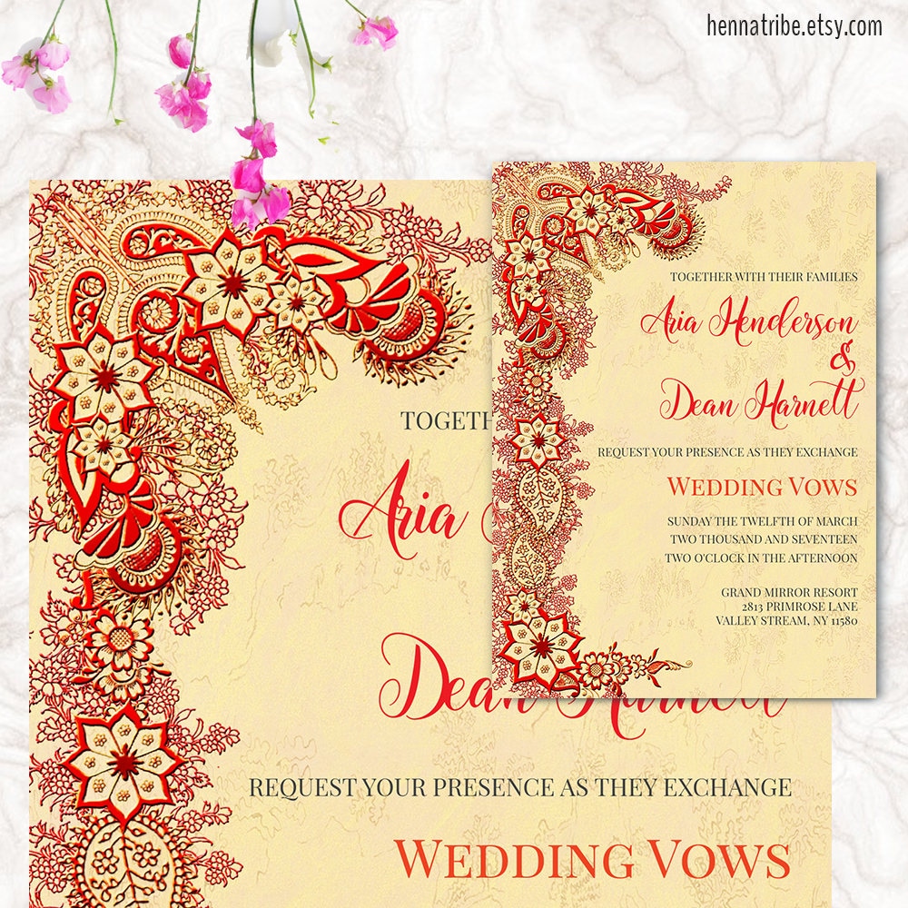 Indian Wedding Card Sample In Hindi