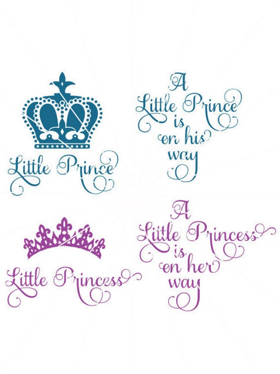 Download Little Prince Little Princess Crown design baby