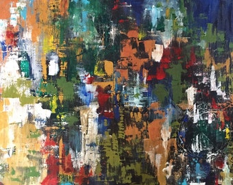 custom original mixed media abstract painting