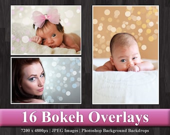 Bokeh Overlay - Photoshop Digital Background Backdrop Texture