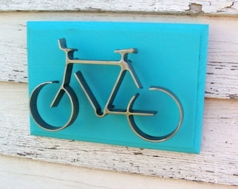 Bicycle Wall Decor, Metal Bicycle Art, Bicycle Wall Art, Modern Wall Art, Bike Art, Bicyclist Gift