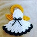 INSTANT DOWNLOAD-Angel Lapel Pin Crochet Pattern- PDF Pattern