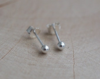 Sterling Silver 3mm Ball Studs