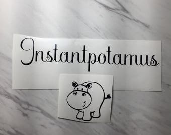 Instantpotamus Decal