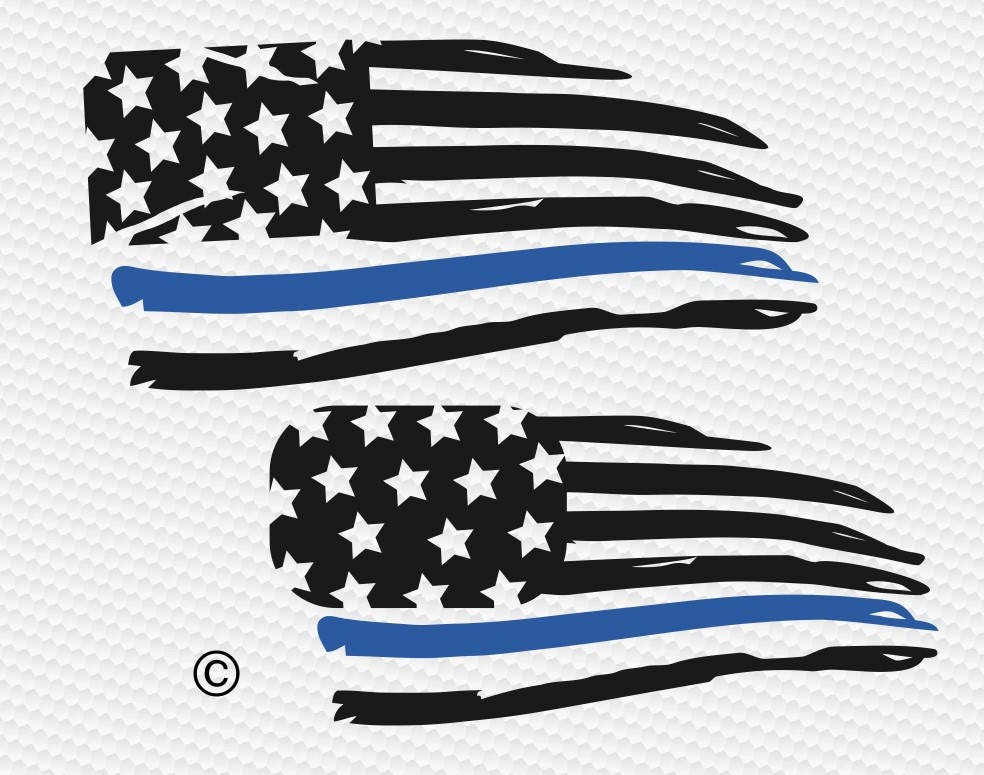 Download Thin blue line svg American flag svg Law enforcementsvg