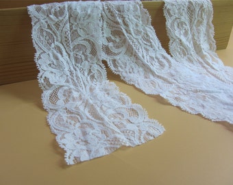 3yards white Garters lace ,snow white lace trim ,7cm Lace Trim ,DIY vintage lace ribbon,little corded lace ,wedding invitation lace trimming