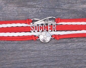 Soccer Gift -Soccer Bracelet – Soccer Team Gift - Soccer - Perfect for Soccer Players, Soccer Coaches & Team Gifts