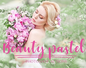 20 Beauty Pastel photoshop actions, Photoshop actions, wedding actions, kids actions