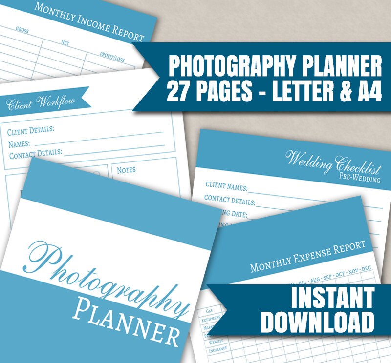 Photographer's Planner Printable Organizer portrait