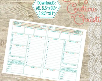 Printable Daily Planner Pages