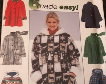 Simplicity 7803, Plus Size Coat Sewing Pattern