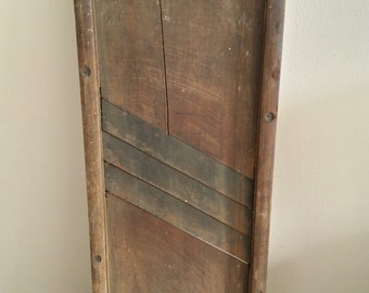 Vintage Cabbage Slicer, Vegetable Slicer, Food Slicer, Manual Slicer, Old Slicer, Early 1900' Slicer, Food Preparation, Wood Slicer, Cutlery
