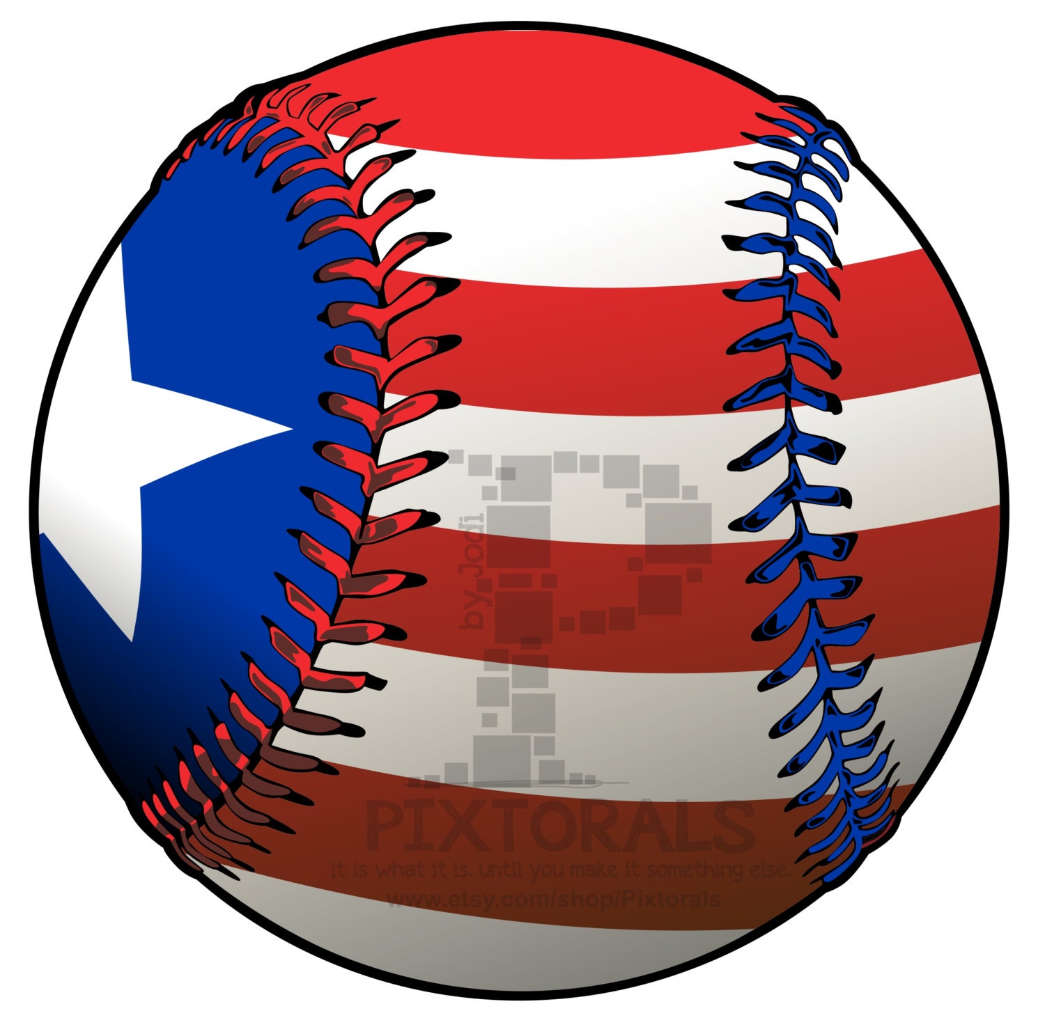 Baseball with Flag PNG Transparent backgrounds EPS file