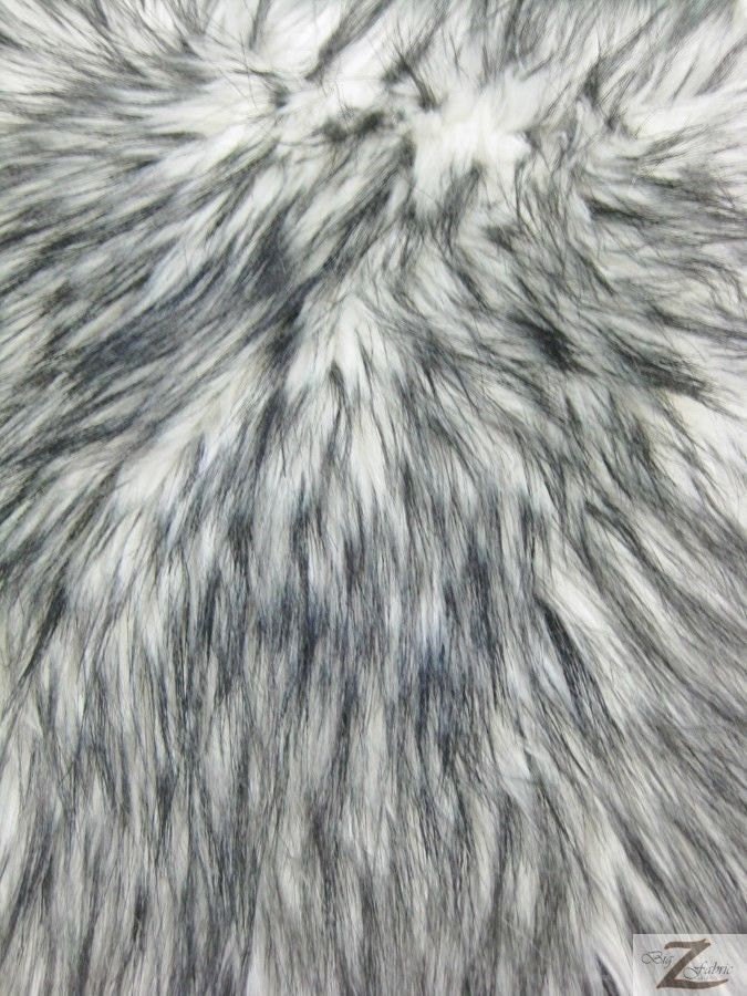 Arctic Shaggy Faux Fur Fabric WHITE Sold By The Yard