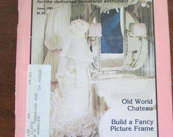 Vintage Miniaturist's magazine Nutshell News June 1981 out of print back issue used