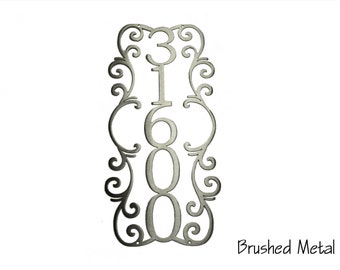 Custom Vertical Address Sign