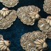 8 Vintage Steel Floral Findings 22x20mm