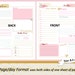 BIG Happy Planner PRINTABLE Daily Calendar Inserts / Refills