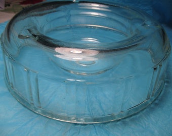 Queen Anne Glasbake Glass Kitchenware Baking Mold bakeware mid century cooking bundy pan cake vintage homestead collectible cook mold