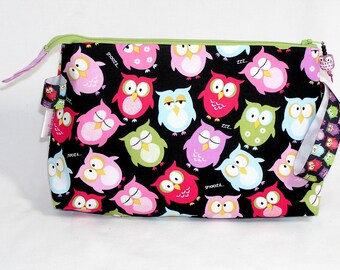 Snooze Owls Tall Mia Bag with Owl Bead