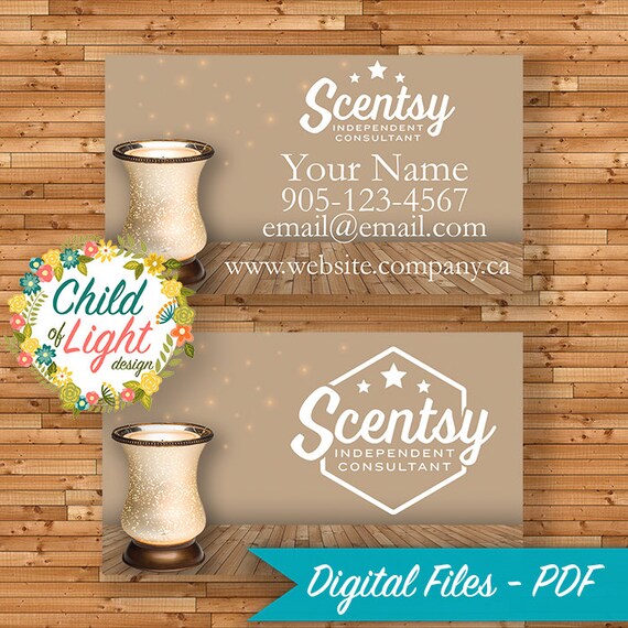 Authorized Scentsy Vendor Business Cards Custom Business