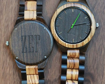 Wood Watch, Wooden watch,Personalized Wood Watch,Wood Watch men,Mens wooden watches,Wedding Gift,Wood Watches for him,Watch Husband Gift