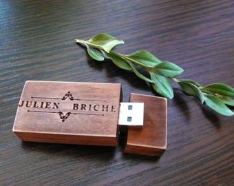 Wooden USB 2.0 flash drive 8 GB 16 gb 32 gb Valentines Day Gift pen drive custom USB wedding usb photography packaging wood usb photography