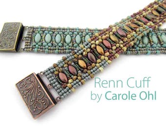 Renn Cuff Beadweaving Tutorial by Carole Ohl