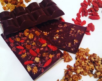 Raw Vegan Sugar Free Dark Chocolate Small Bars