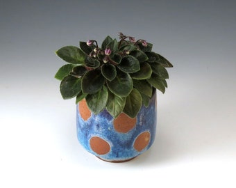 Ceramic Planter Flower Pot Pottery Planter Ceramic Succulent Pot Handmade Pottery Windowsill Blue Planter, Home Decor, FP21.22